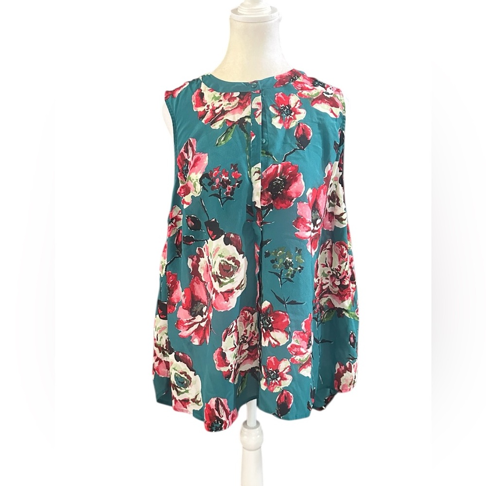 Lucky‎ Brand Floral Blouse Womens Plus 1X - Picture 2 of 6